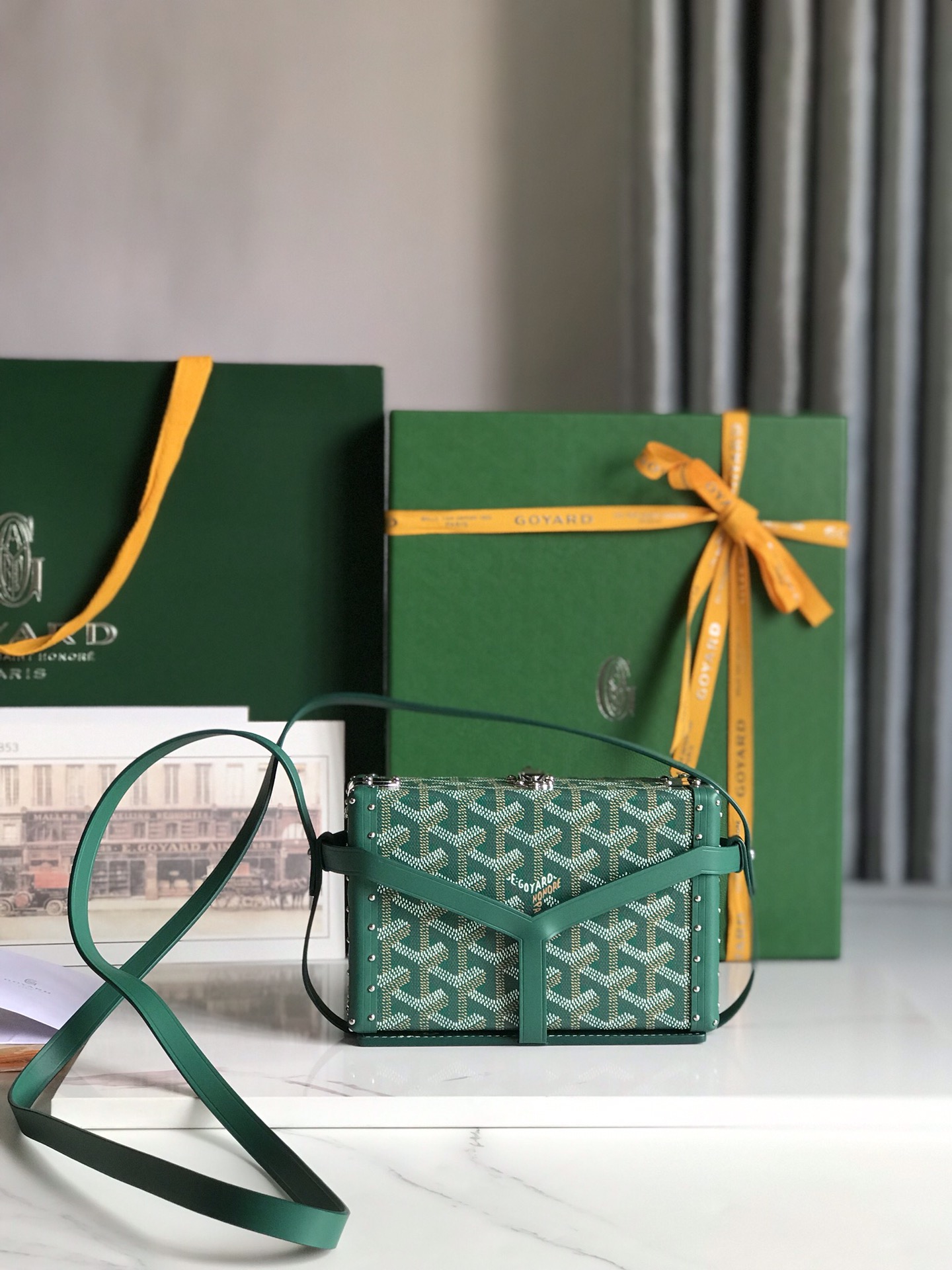Goyard green Minaudiere Trunk Bag Goyard |