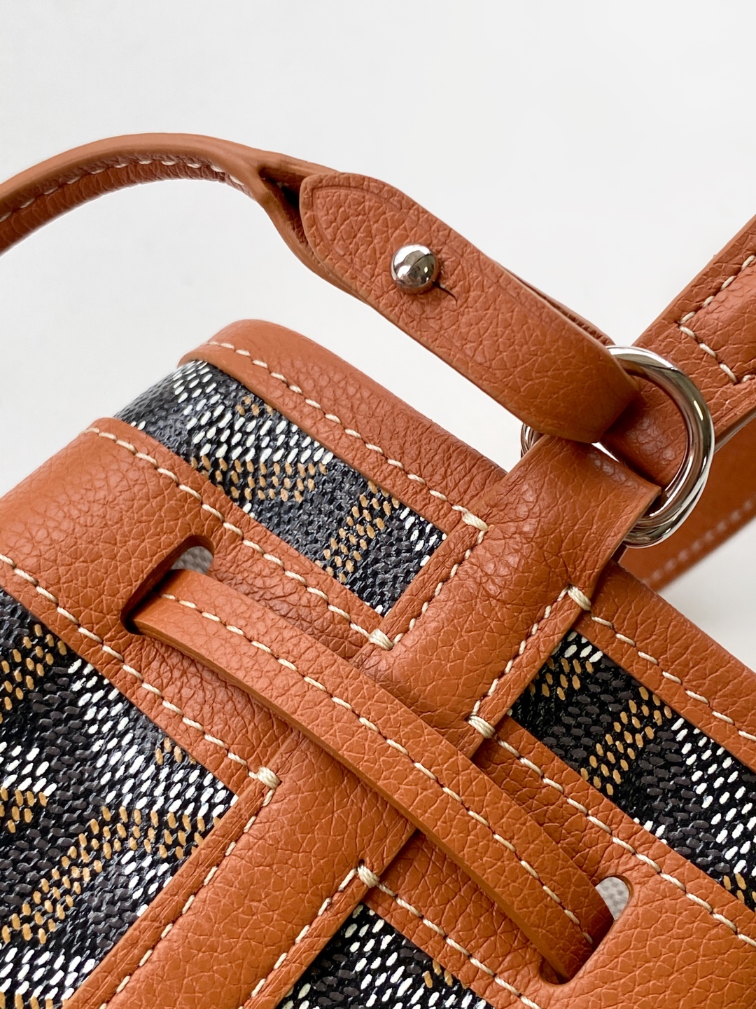 Goyard Petite Flot Bucket Bag Black Tan 139758379 | eBay