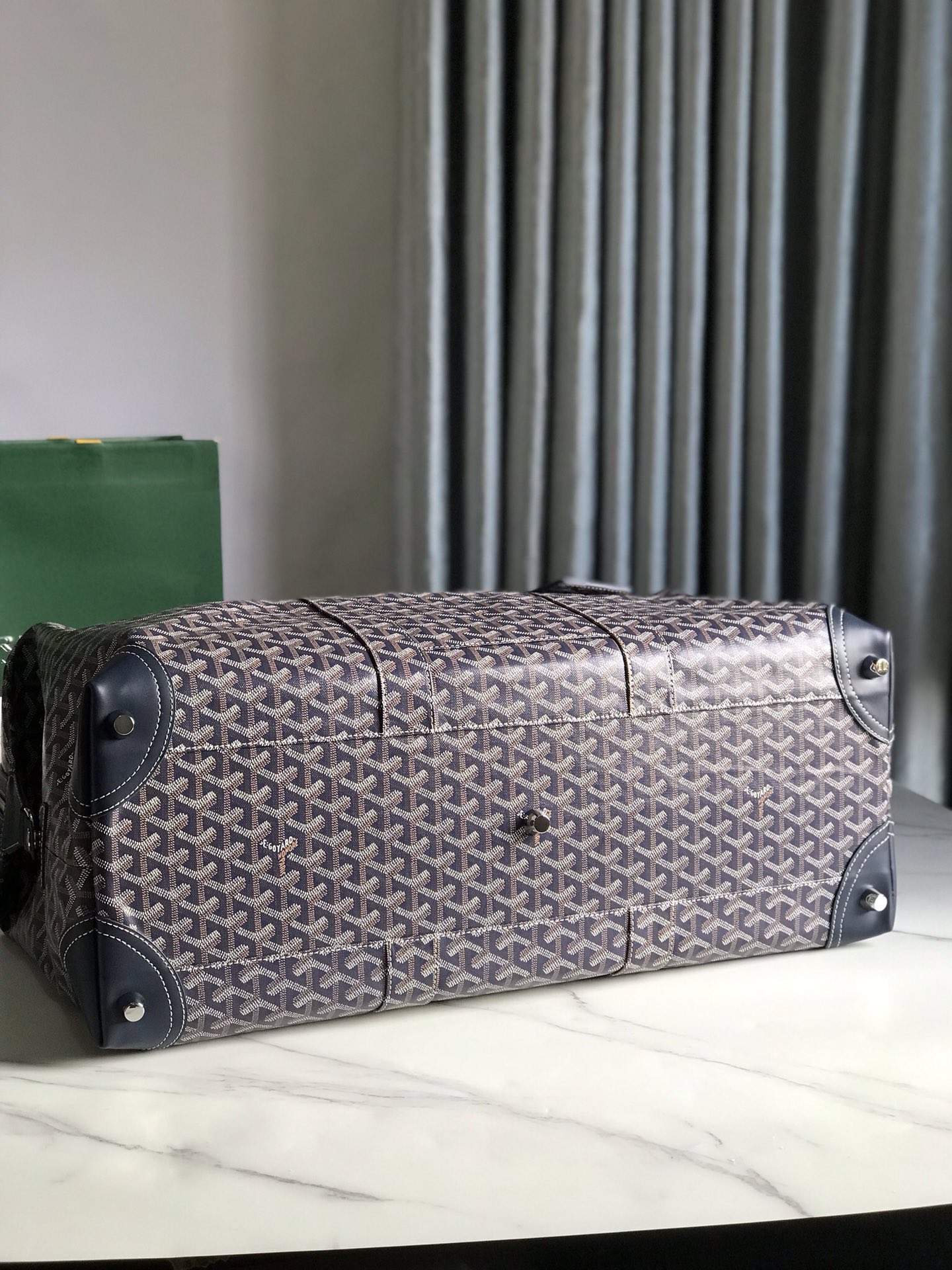 Goyard Sac Boeing 55 Duffle Handbag in Blue 98387