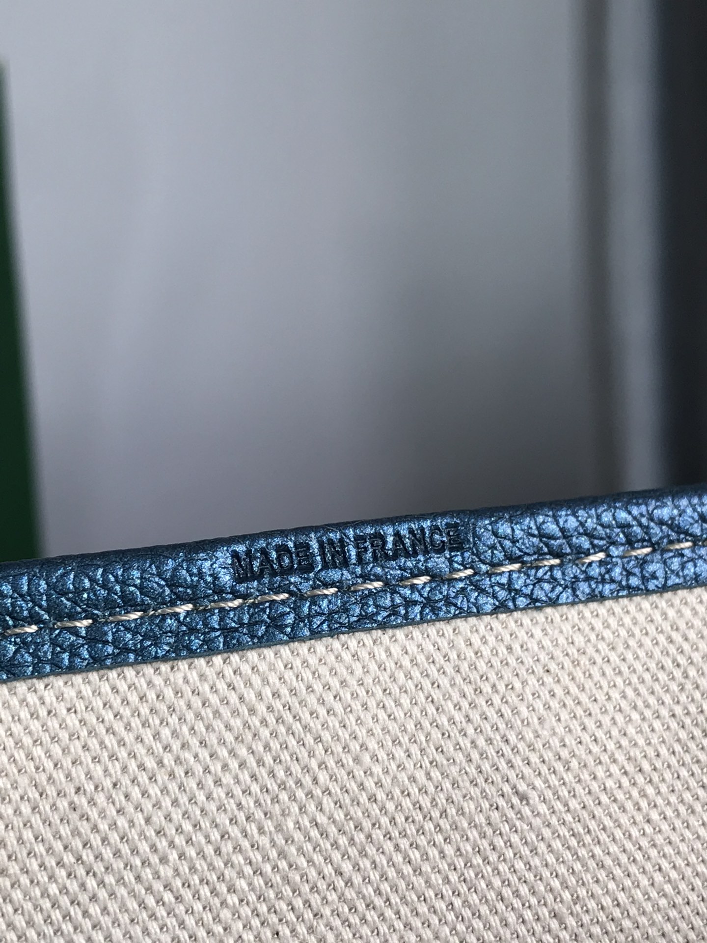 Goyard Goyardine Pearly Blue St. Louis PM Tote Bag Palladium