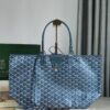 Goyard Goyardine Pearly Blue St. Louis PM Tote Bag Palladium