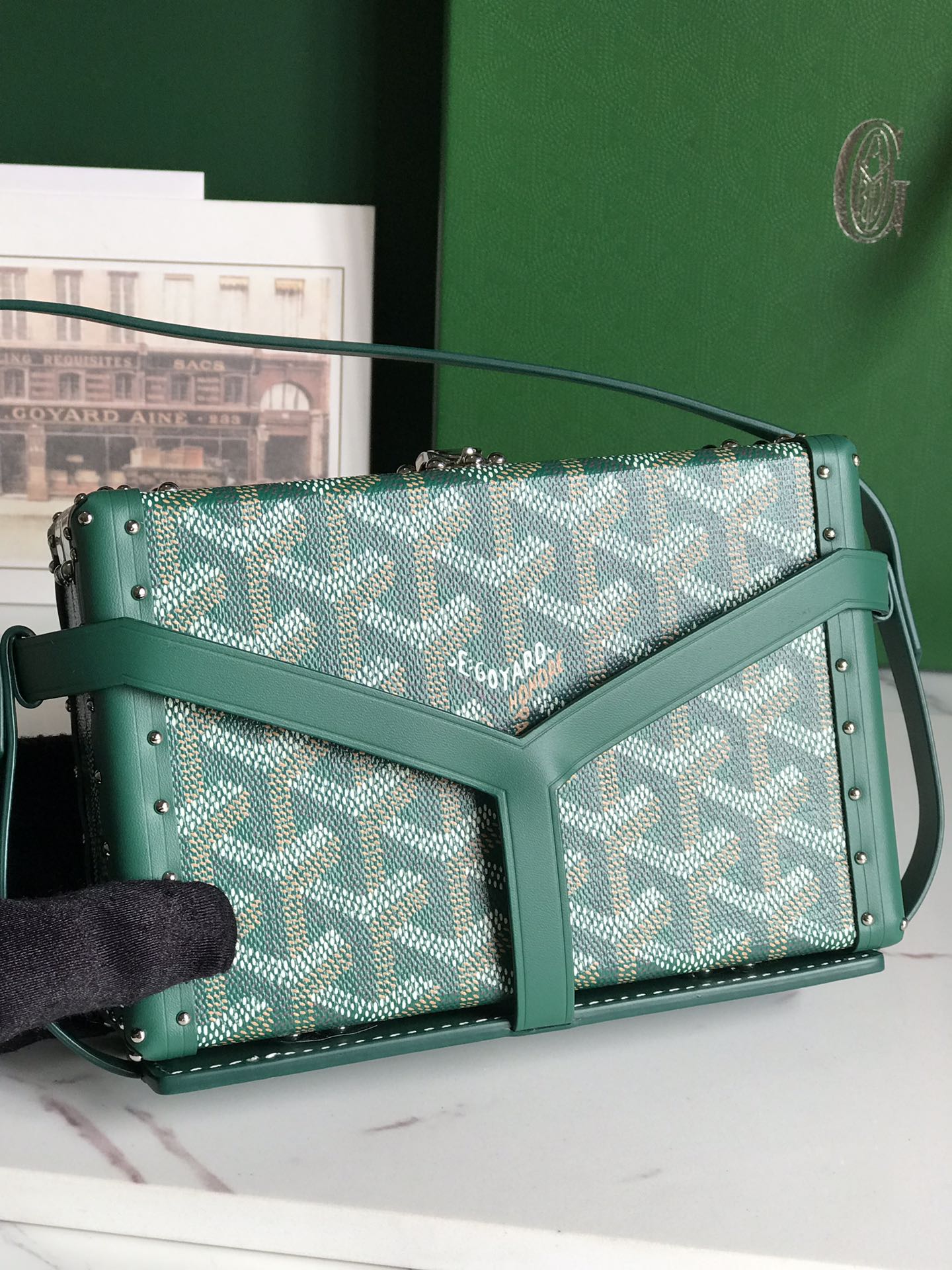 Goyard green Minaudiere Trunk Bag Goyard |