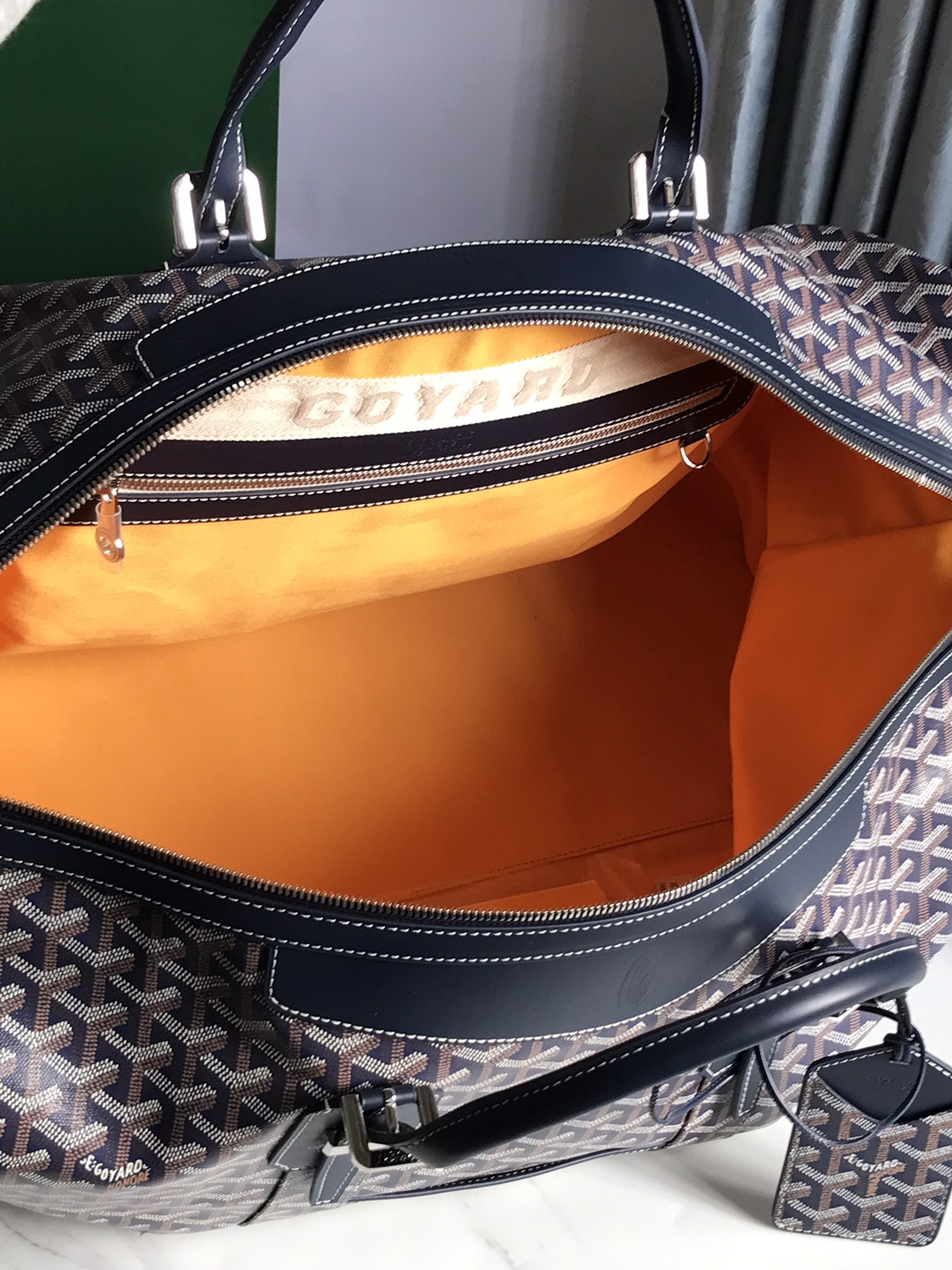 Goyard Sac Boeing 55 Duffle Handbag in Blue 98387