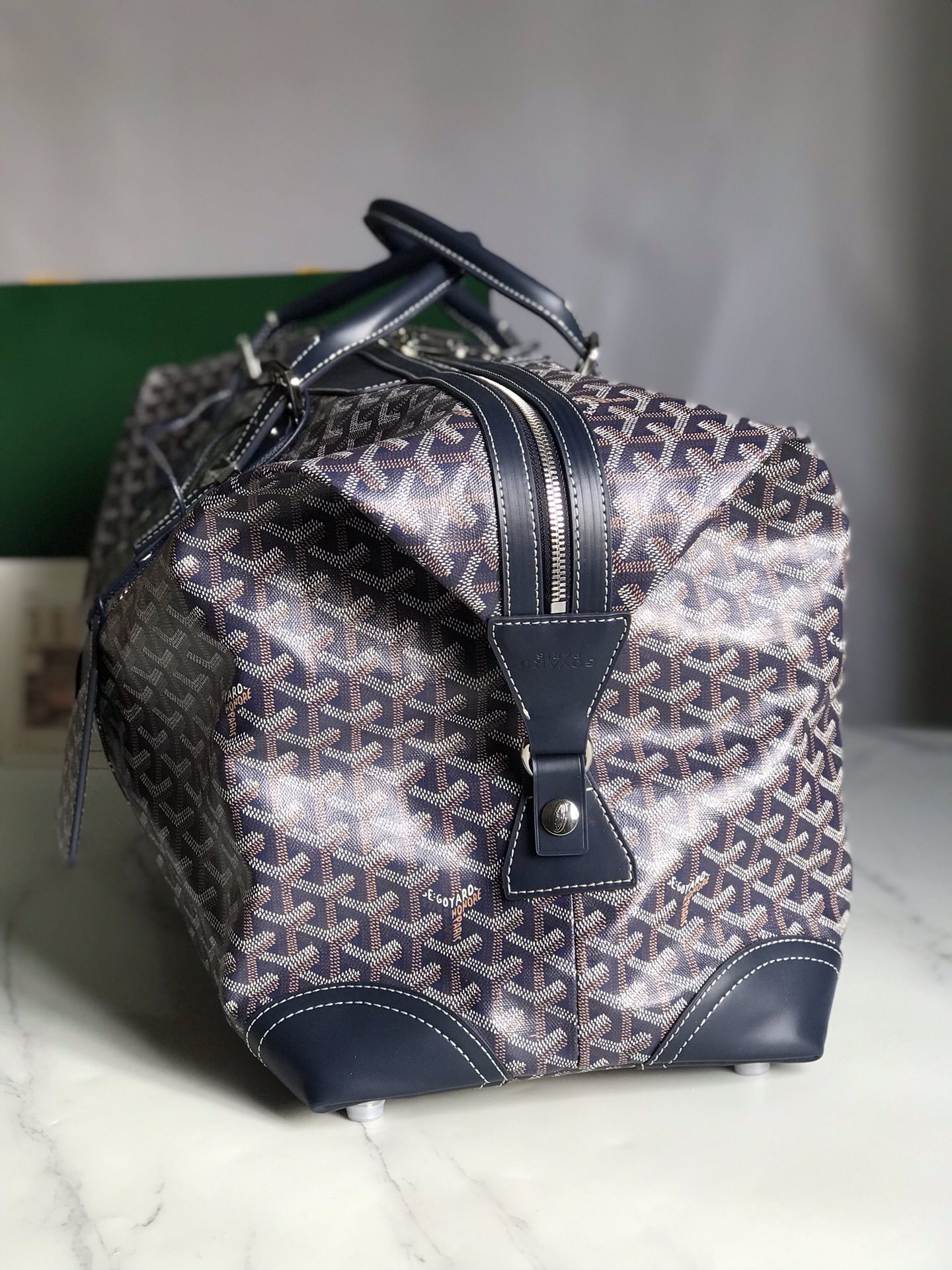 Goyard Sac Boeing 55 Duffle Handbag in Blue 98387
