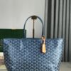Goyard Goyardine Pearly Blue St. Louis PM Tote Bag Palladium
