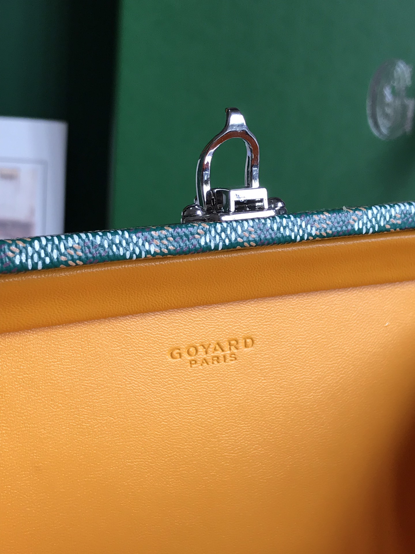 Goyard green Minaudiere Trunk Bag Goyard |