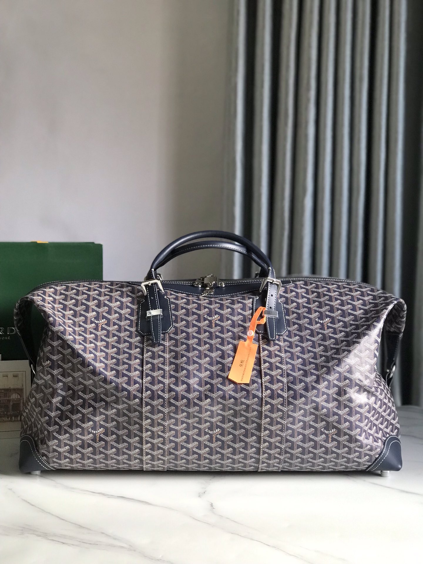 Goyard Sac Boeing 55 Duffle Handbag in Blue 98387