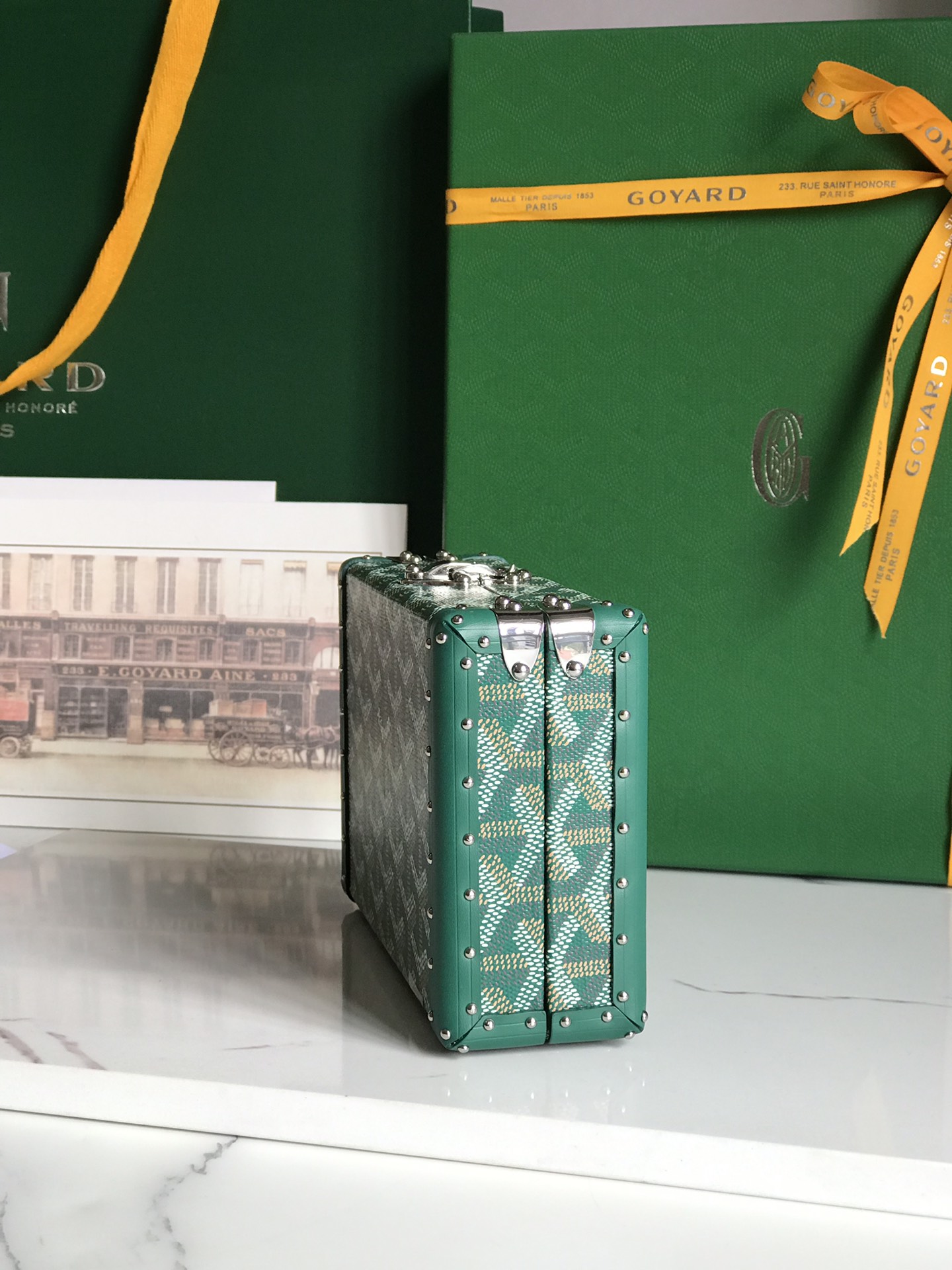 Goyard green Minaudiere Trunk Bag Goyard |