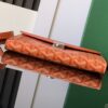 GOYARD Goyardine Calfskin Chypre Wallet Pouch orange