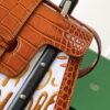 Goyard Matignon Crocodile Pattern Leather Top Handle Bag – Brown