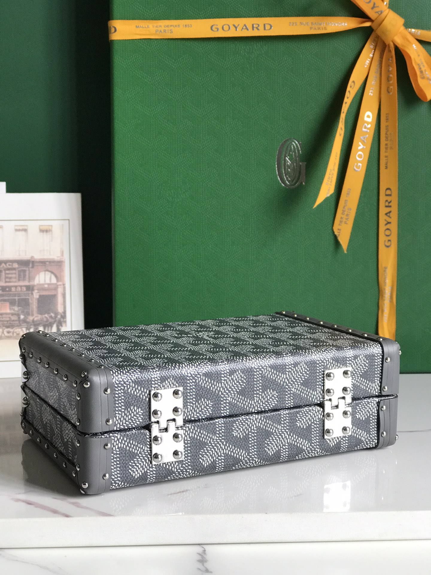 Goyard gray Minaudiere Trunk Bag Goyard |