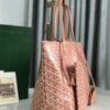 GOYARD Iridescent Goyardine Saint Louis PM Pearly Coral bag in pink