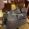 Goyard Chien Gris Pet Carrier Tote Coated Canvas bag black brown