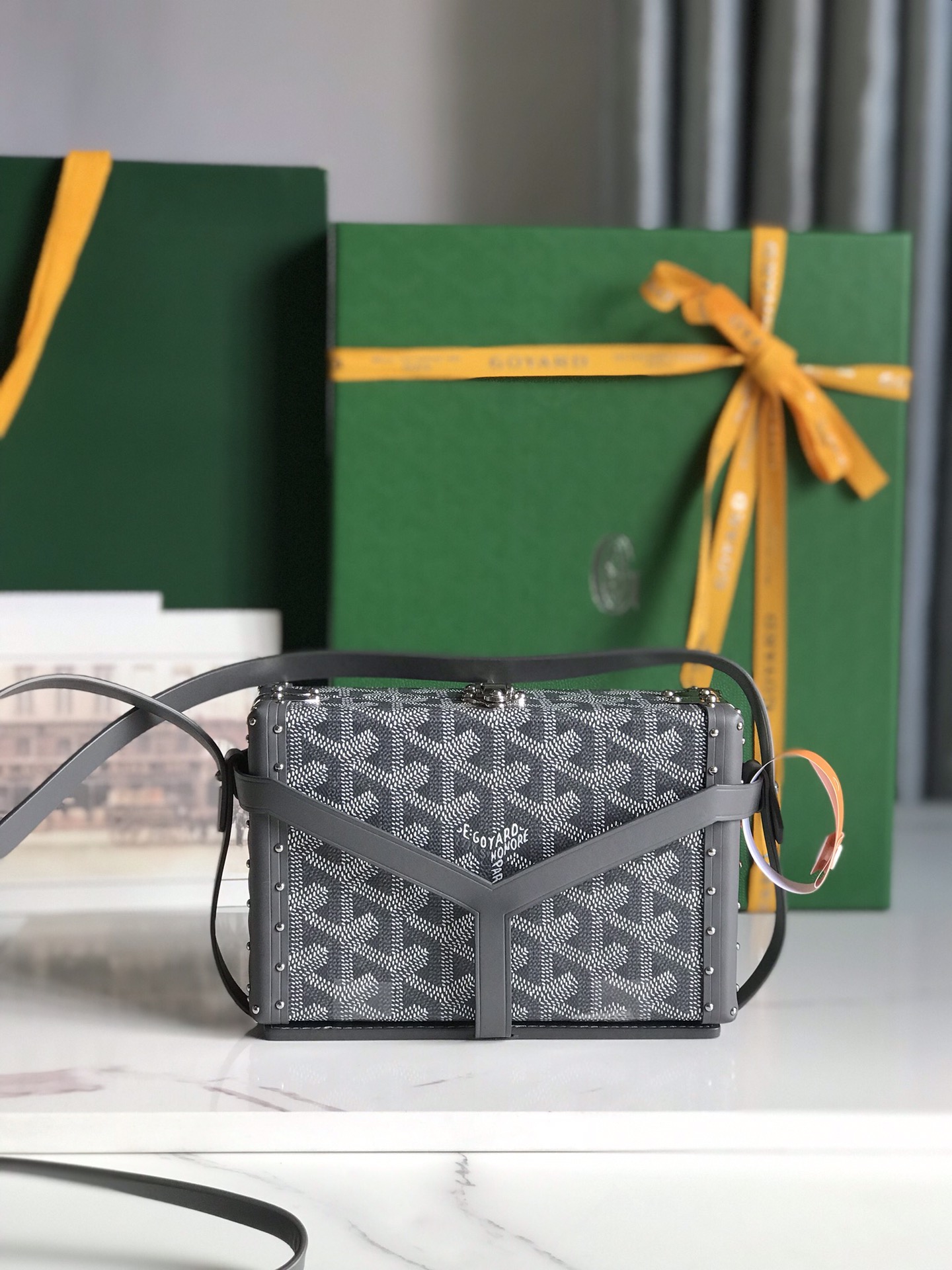 Goyard gray Minaudiere Trunk Bag Goyard |