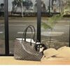 Goyard Chien Gris Pet Carrier Tote Coated Canvas bag black brown