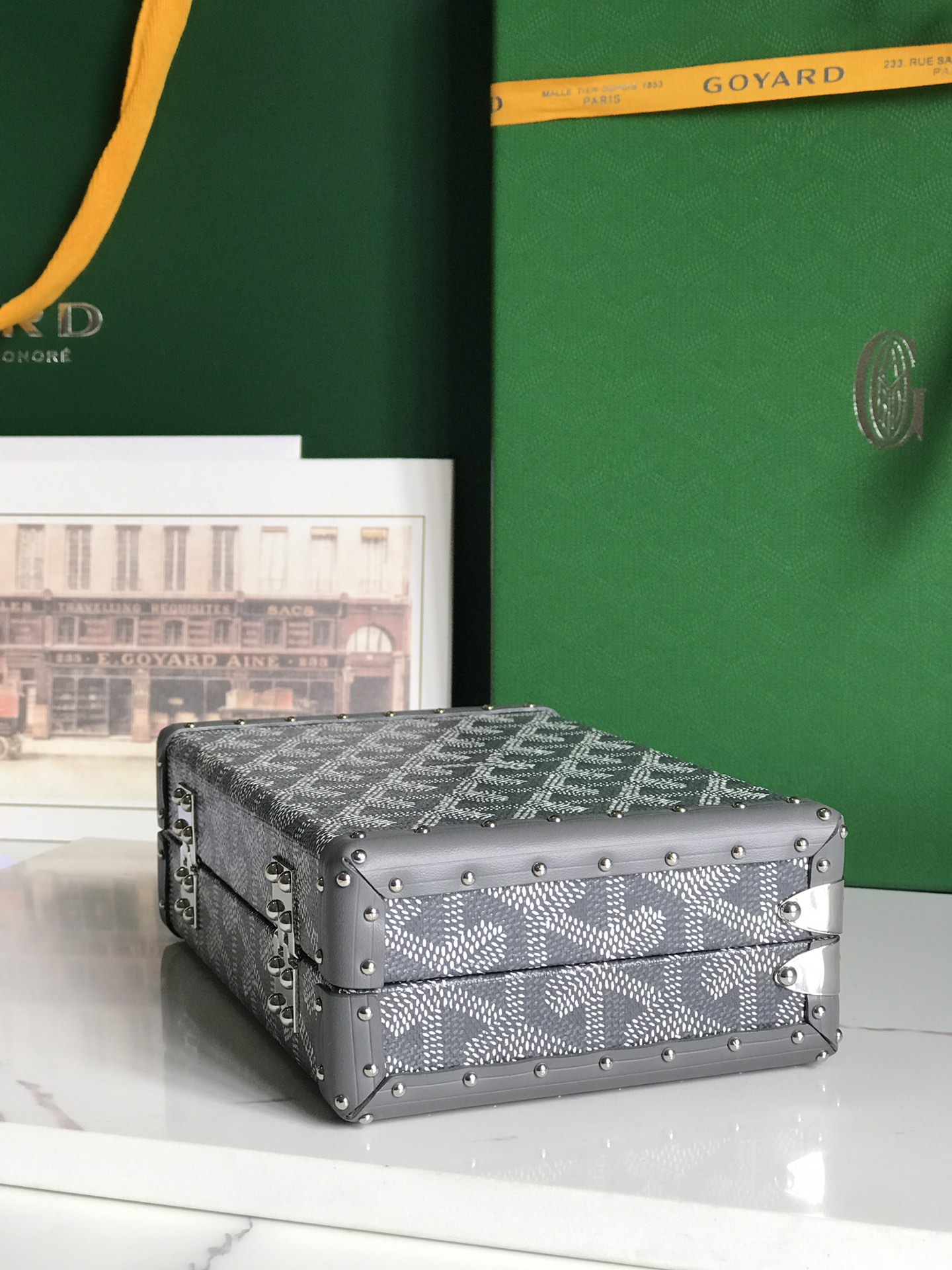 Goyard gray Minaudiere Trunk Bag Goyard |