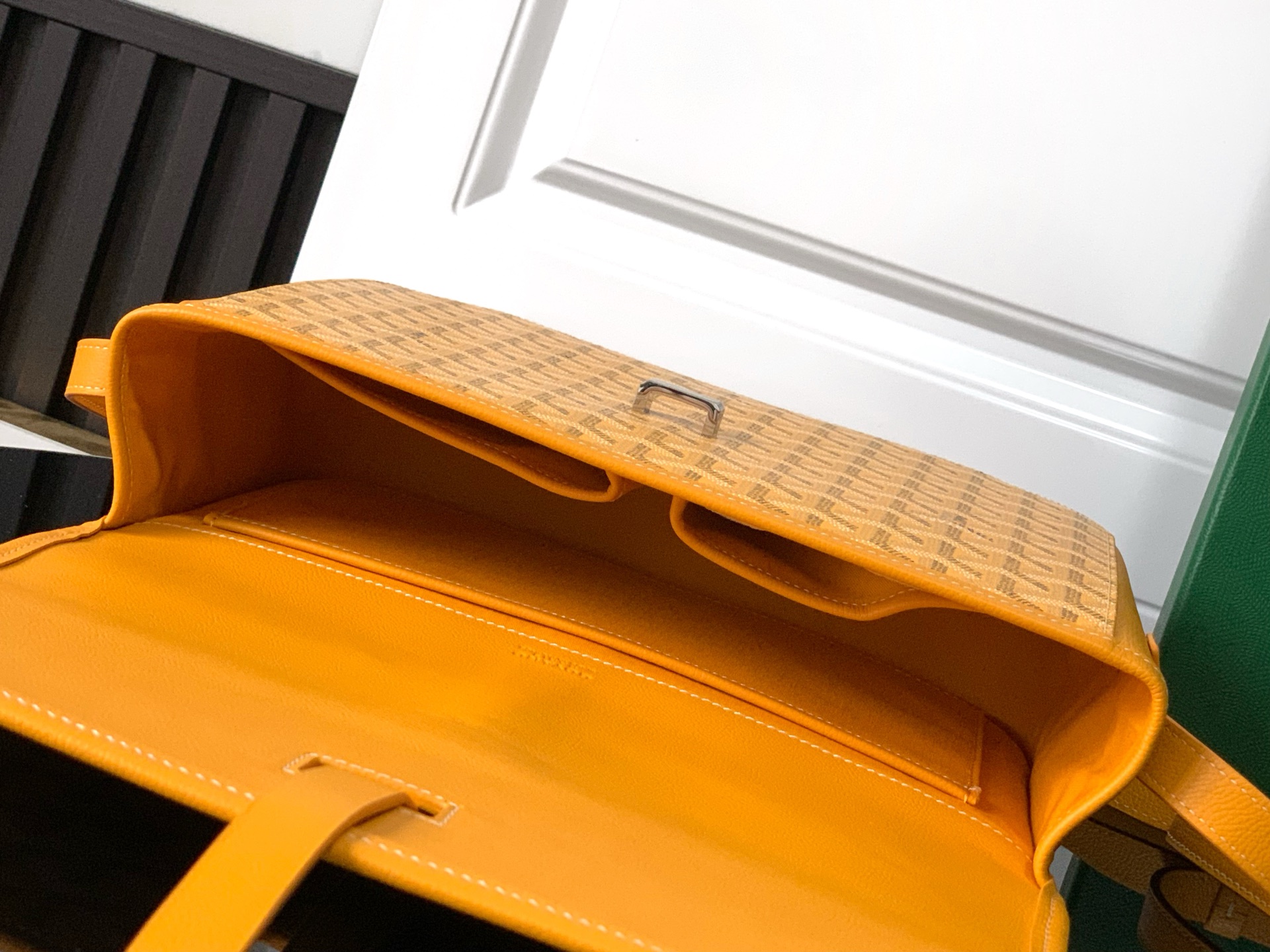 Goyard Goyardine Belvedere II Yellow MM Messenger Bag –
