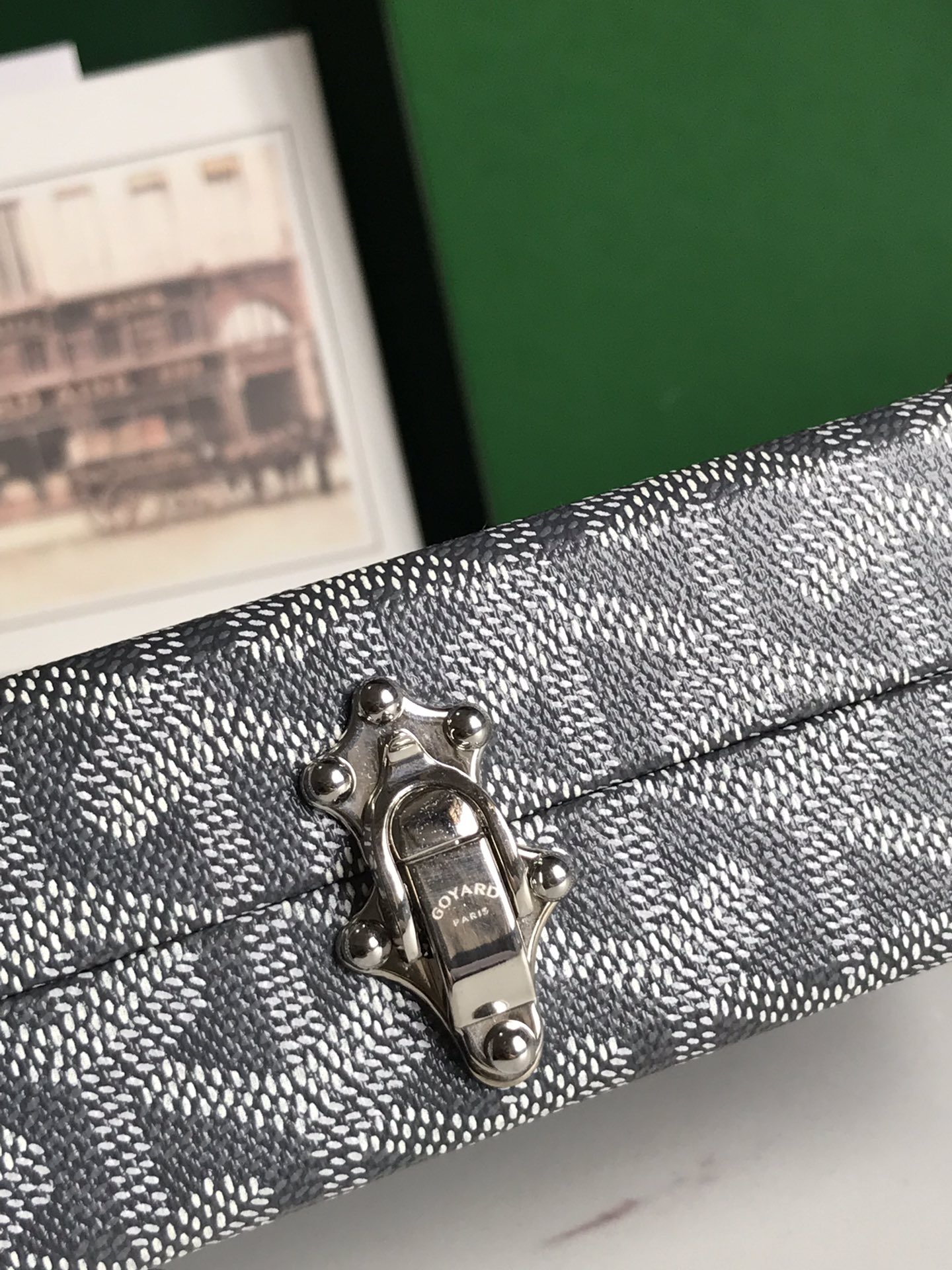 Goyard gray Minaudiere Trunk Bag Goyard |