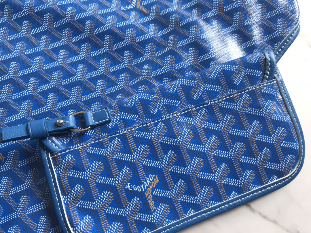 Goyard Anjou Tote PM Navy Blue for Women