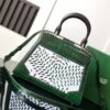 Goyard Matignon Crocodile Pattern Leather Top Handle Bag – green