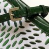 Goyard Matignon Crocodile Pattern Leather Top Handle Bag – green