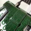 Goyard Matignon Crocodile Pattern Leather Top Handle Bag – green