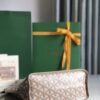 Goyard Brown and Beige pink Leather Top Handle Bag