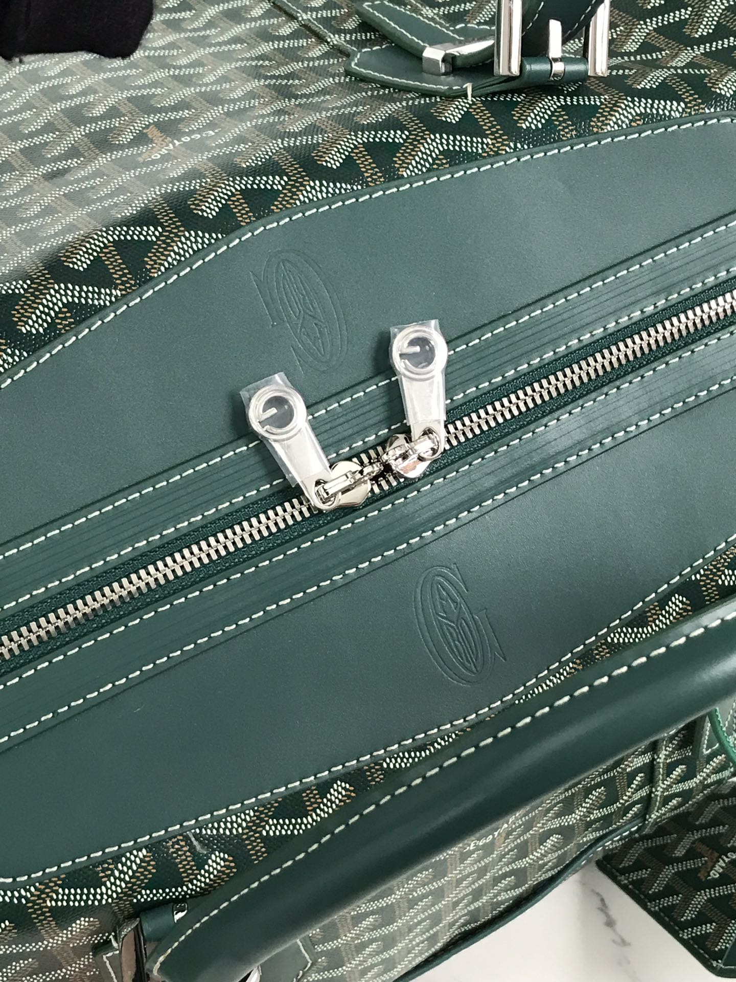 Goyard Sac Boeing 55 Duffle Handbag in green 98387