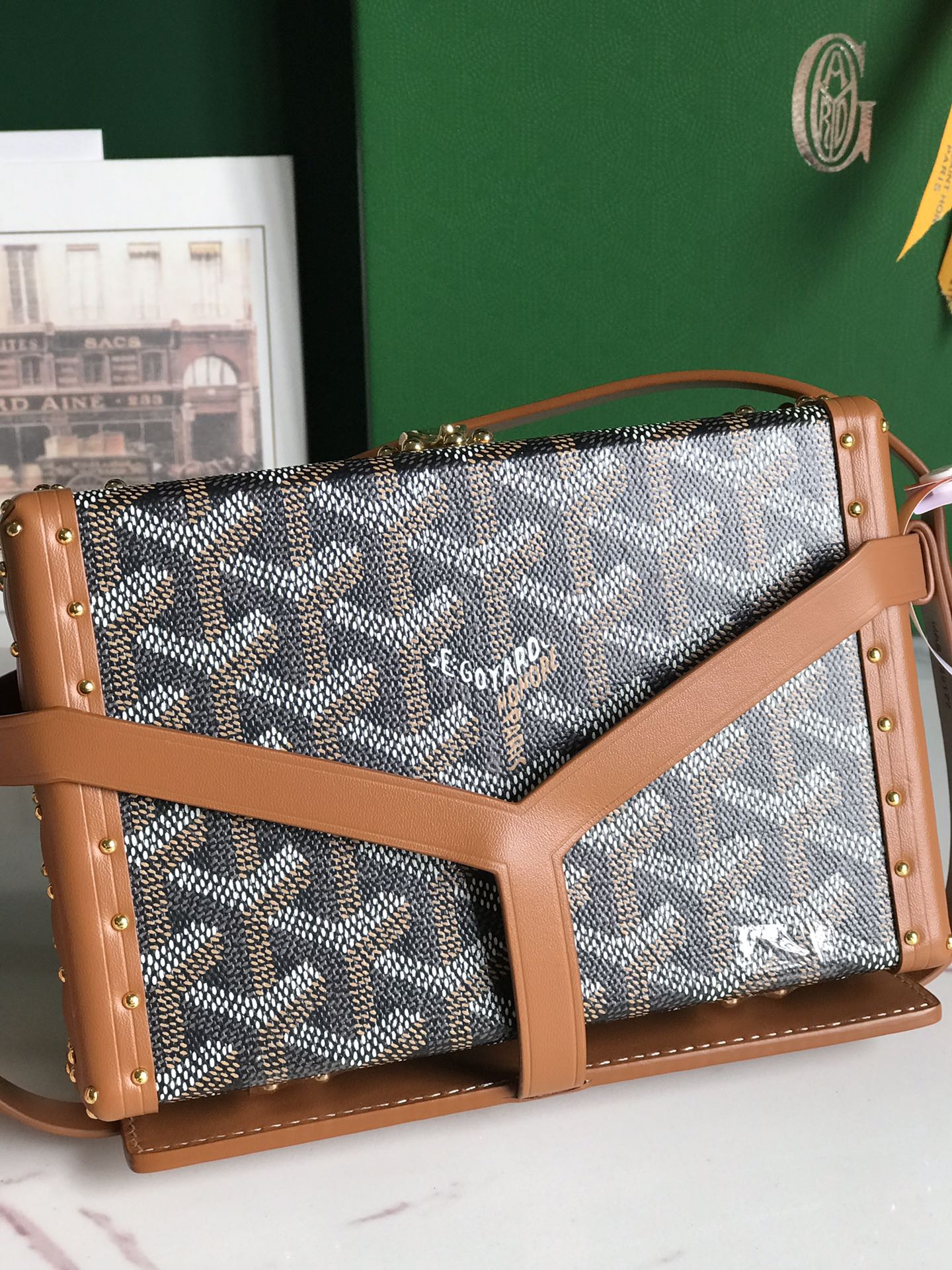 Goyard Brown Minaudiere Trunk Bag Goyard |