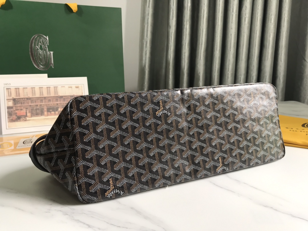 Goyard Chien Gris Pet Carrier Tote Coated Canvas bag gray