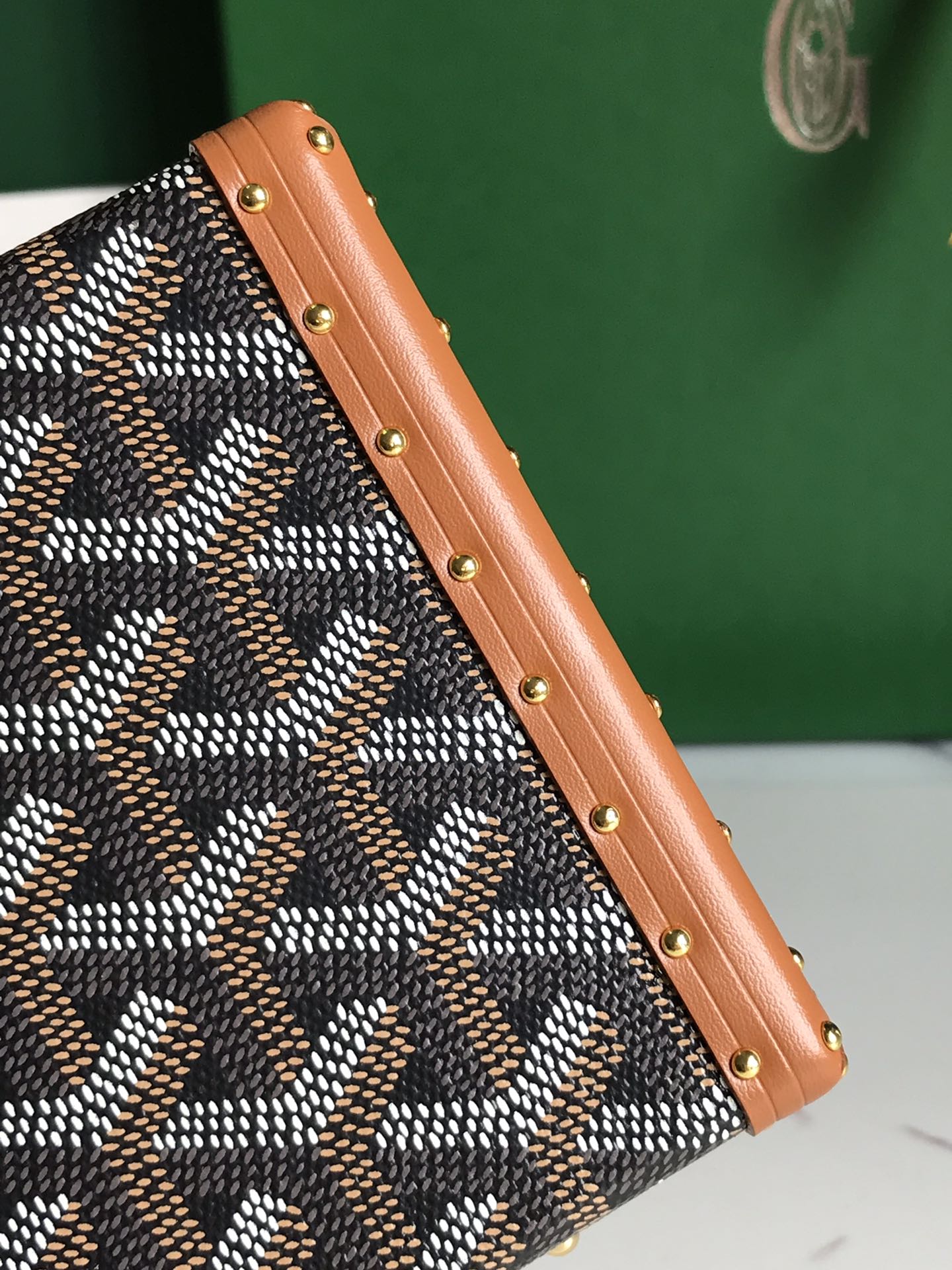 Goyard Brown Minaudiere Trunk Bag Goyard |