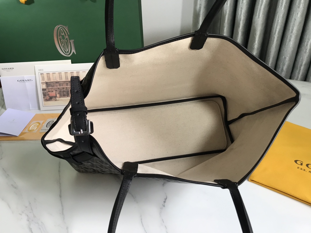 Goyard Chien Gris Pet Carrier Tote Coated Canvas bag gray