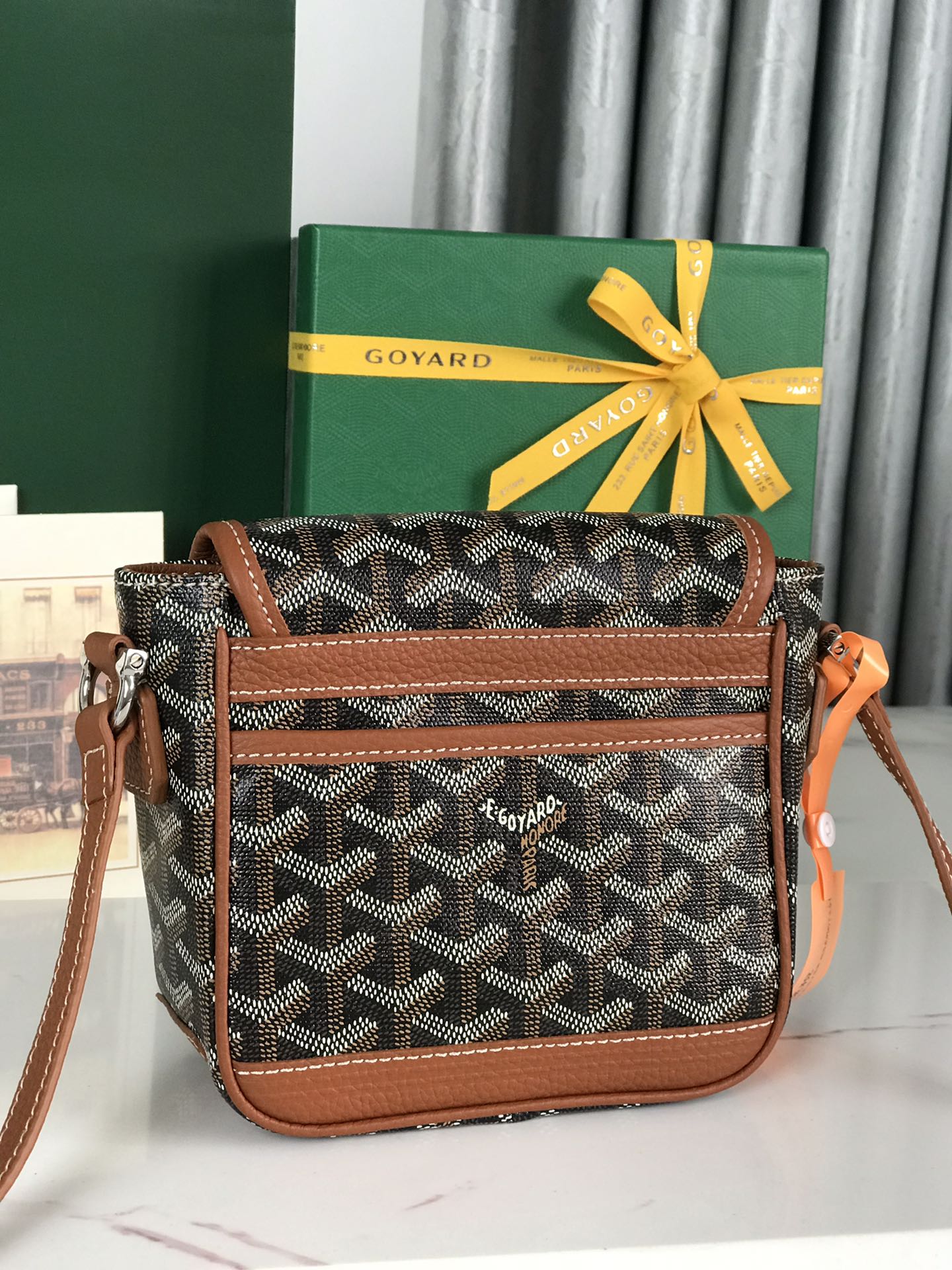 Goyard Black Coated Canvas Mini Cross-Body Bag