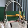 Goyard Brown and Beige pink Leather Top Handle Bag