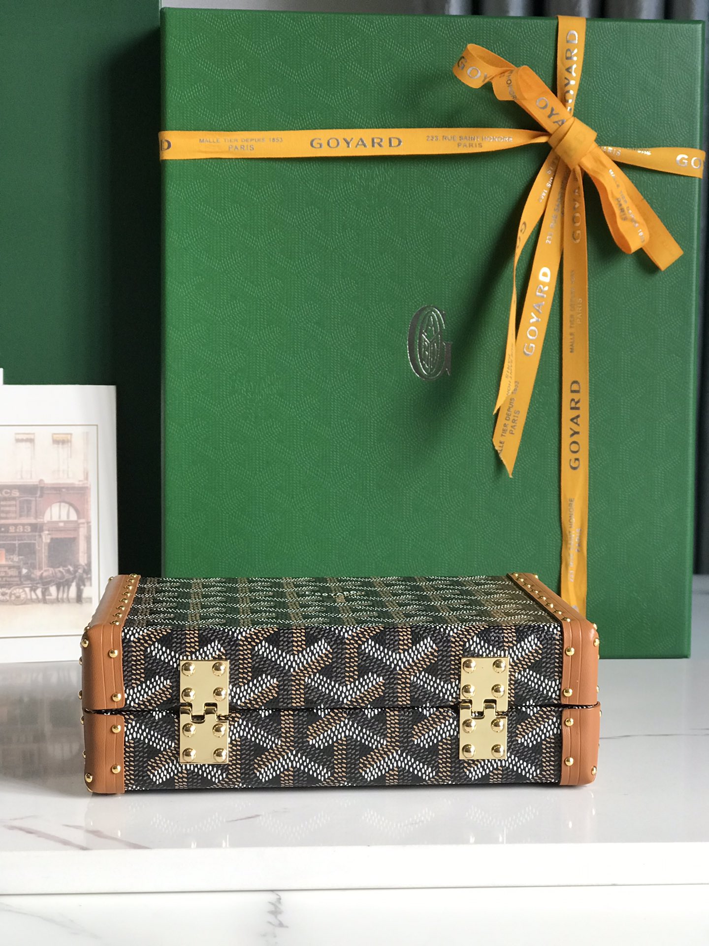 Goyard Brown Minaudiere Trunk Bag Goyard |