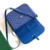 Goyard blue Goyardine Coated Canvas and Leather