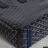 Goyard Goyardine Navy Blue Voltaire Tote Bag Palladium