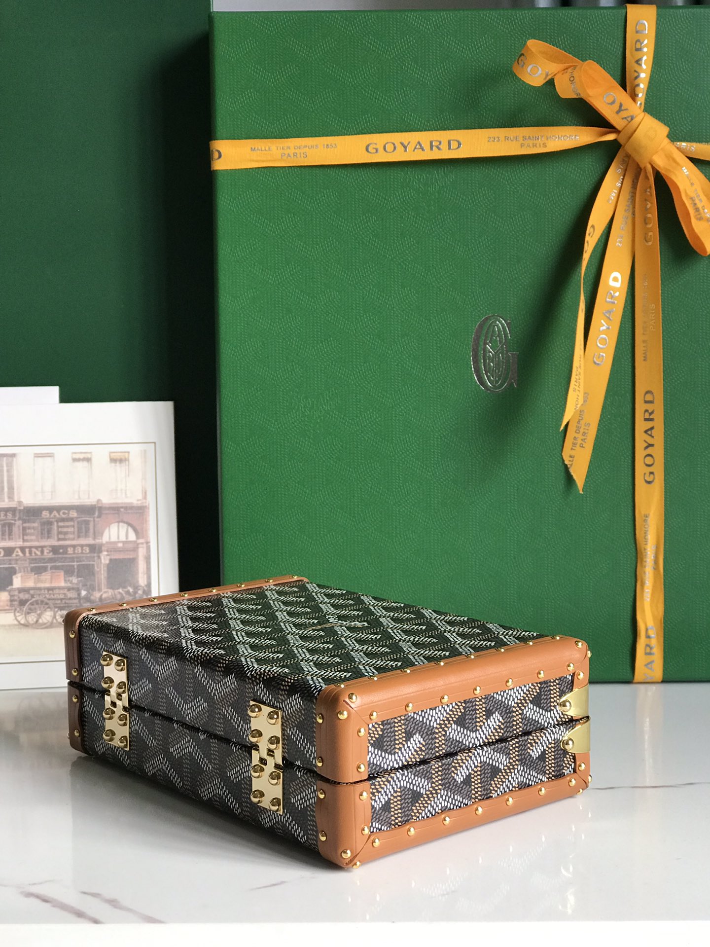 Goyard Brown Minaudiere Trunk Bag Goyard |