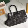 Goyard Chien Gris Pet Carrier Tote Coated Canvas bag gray