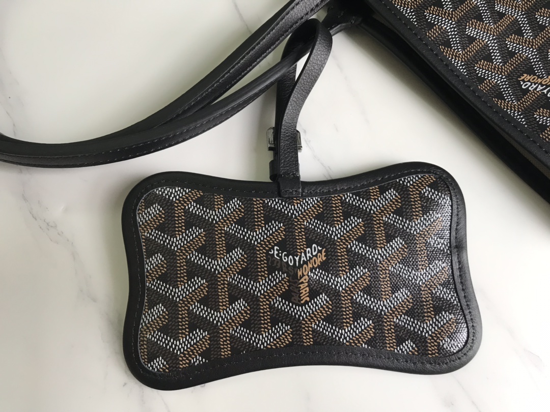 Goyard Chien Gris Pet Carrier Tote Coated Canvas bag gray