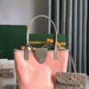 Goyard Brown and Beige pink Leather Top Handle Bag