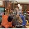 Goyard Chien Gris Pet Carrier Tote Coated Canvas bag blue