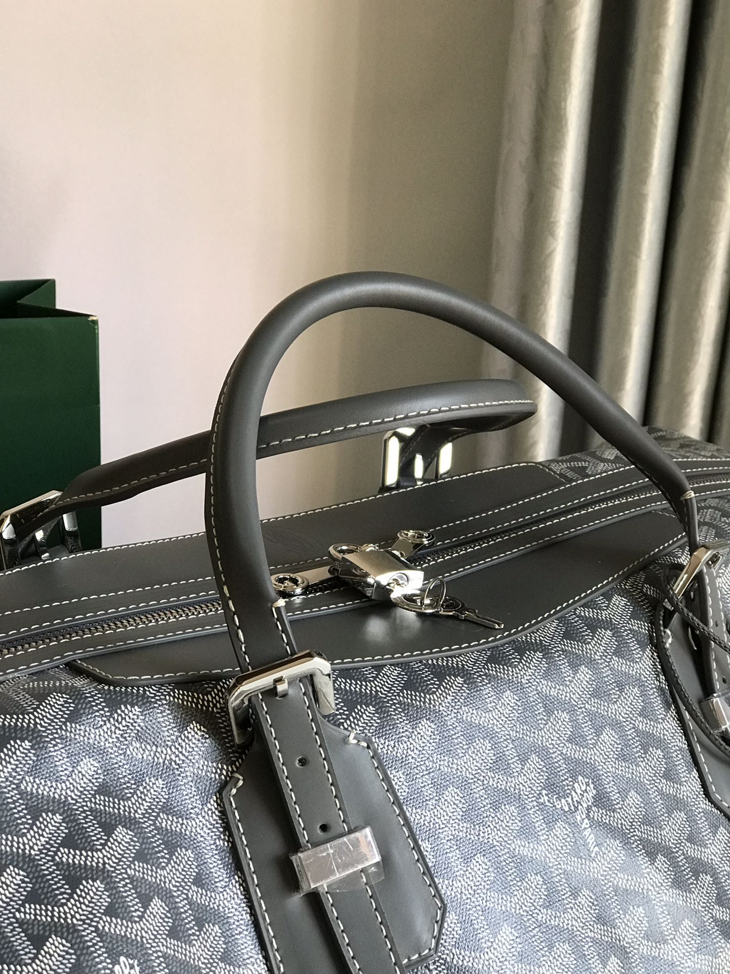 Goyard Sac Boeing 55 Duffle Handbag in Black 98387