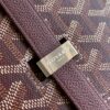Goyard Burgundy Goyardine Coated Canvas and Leather