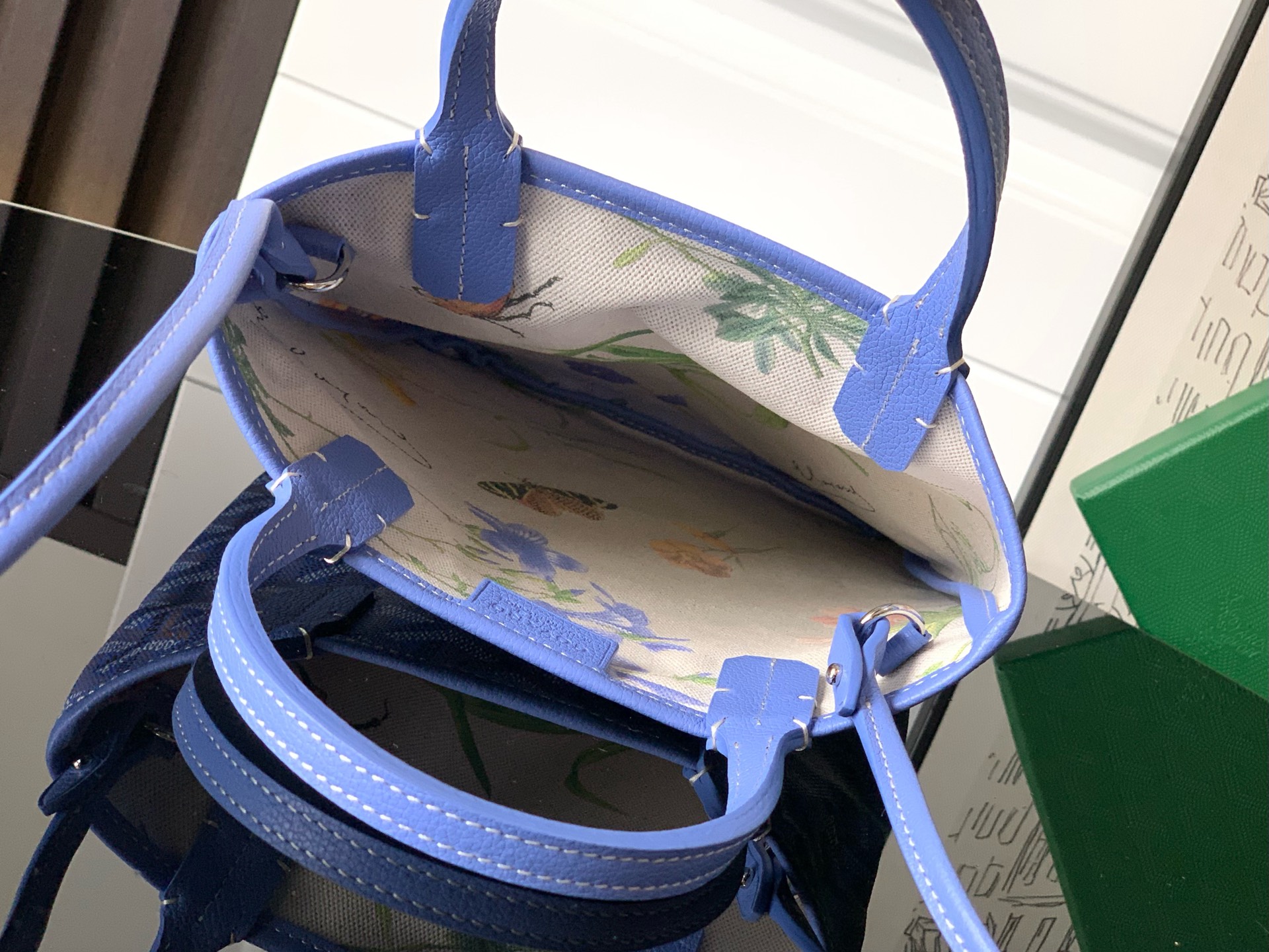 GOYARD Goyardine Saint Louis Lettres Camouflage PM Blue
