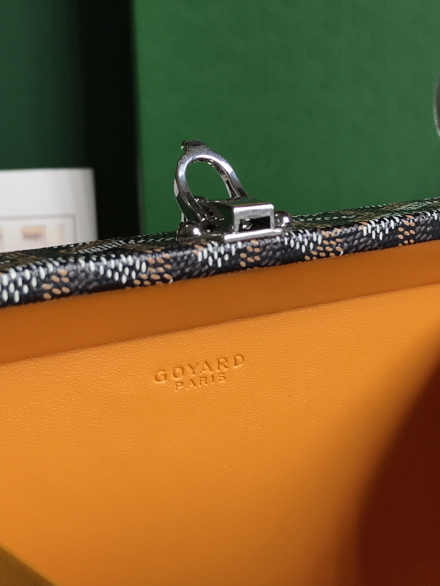 GOYARD Goyardine Minaudiere Trunk Bag Black 1188496