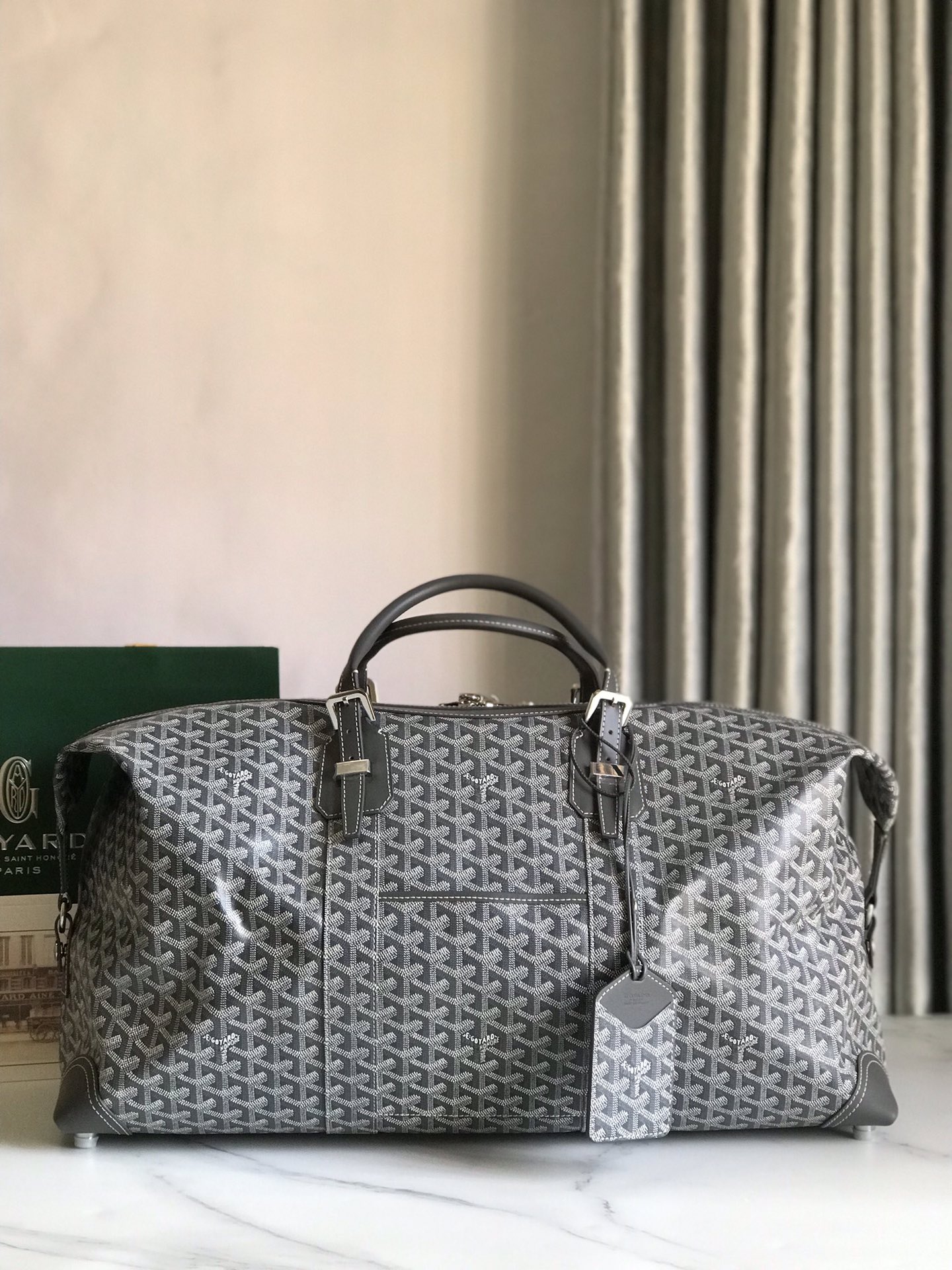 Goyard Sac Boeing 55 Duffle Handbag in Black 98387