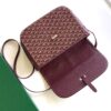 Goyard Burgundy Goyardine Coated Canvas and Leather
