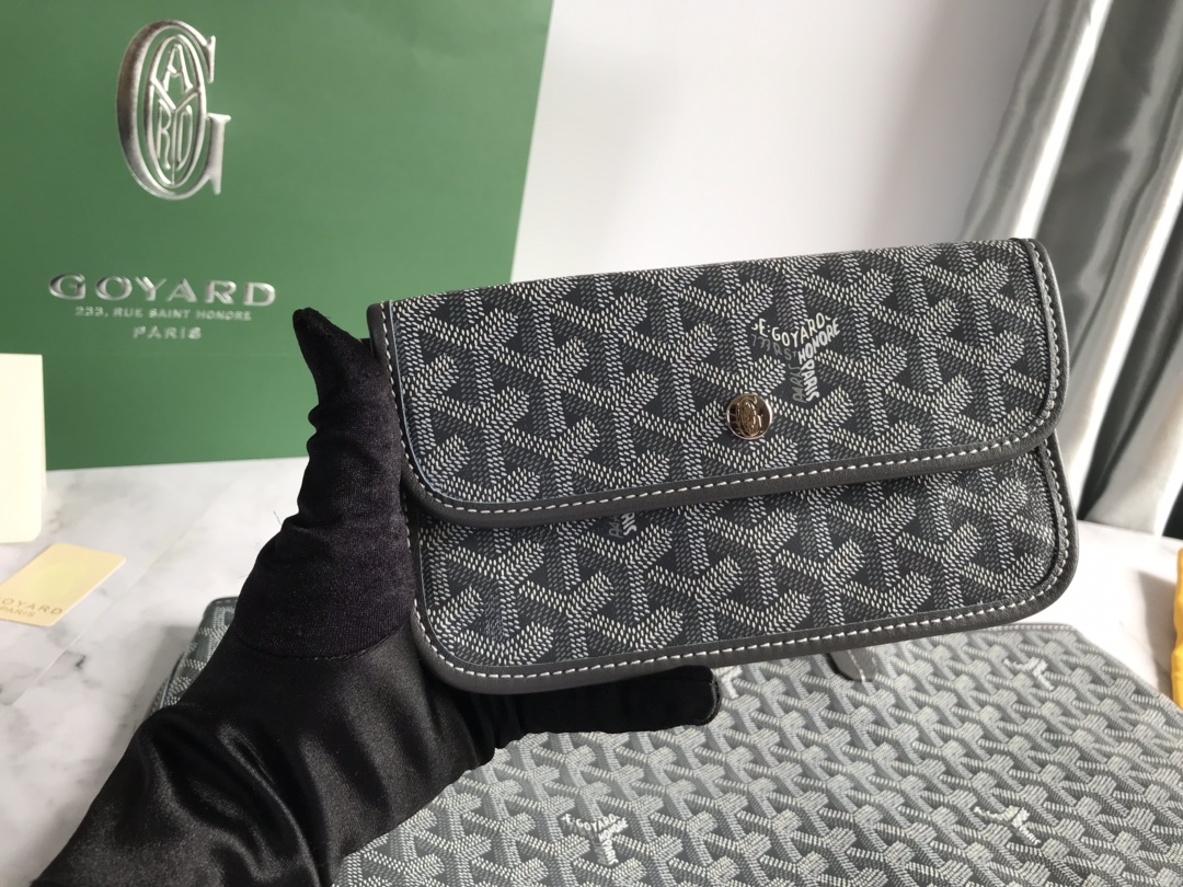 Goyard St Louis Large Black Shoulder Tote Bag and Small