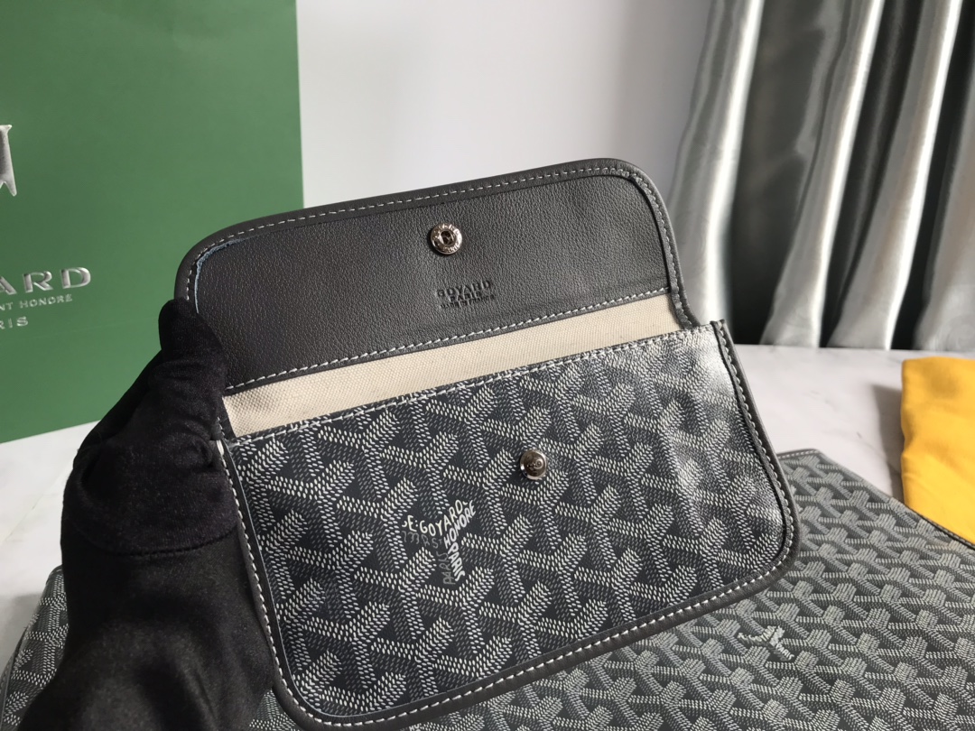 Goyard St Louis Large Black Shoulder Tote Bag and Small